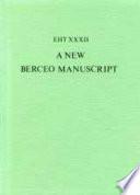 libro A New Berceo Manuscript